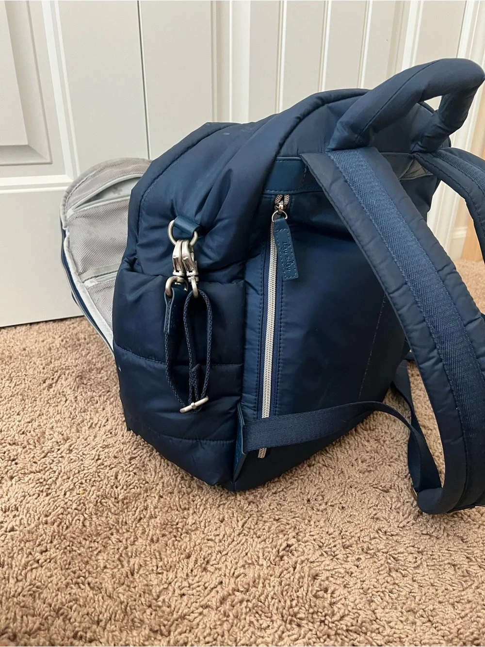 Itzy Ritzy Navy Puffer Diaper Backpack